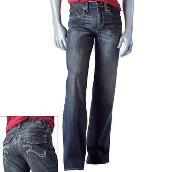 Rock & Republic Other - ROCK& REPUBLIC Henlee Boot Cut Frayed Bottom Jeans